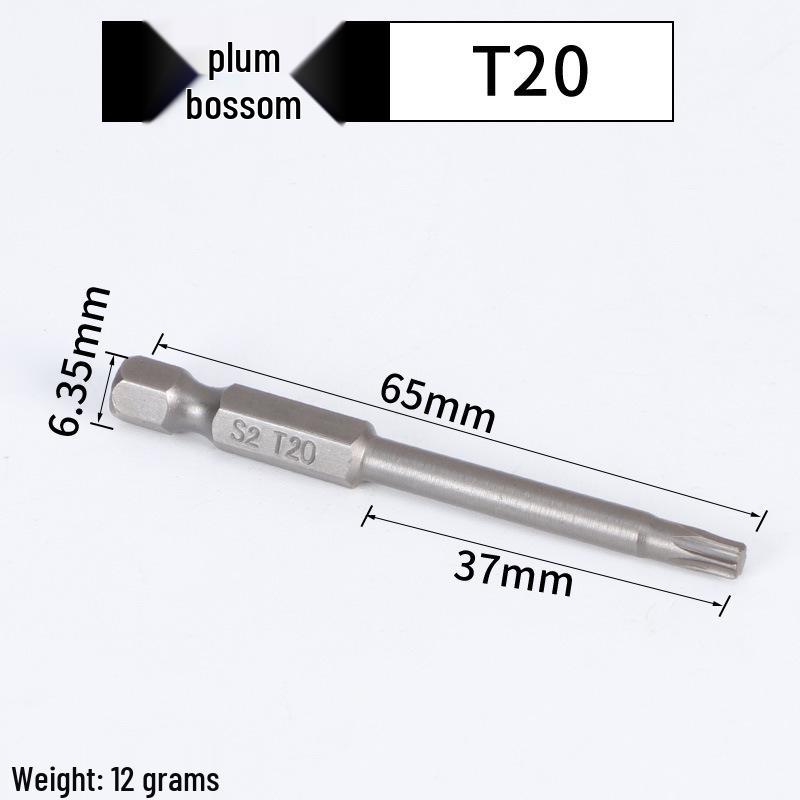 Magnetic Plum Blossom Screwdriver Replacement Bits T15 T20 T25 T30