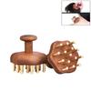 Multifunktionaler Holztherapie-Massagekamm Kopfhaut-Kopfmassagegerät Naturholz Kreiszahn Guasha Schaben Körpermassagegerät