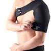 Adjustable Size Gym Athletic Care Single Shoulder Support Back Brace Guard Strap Wrap Belt Band Pads Black Bandage Men and Women