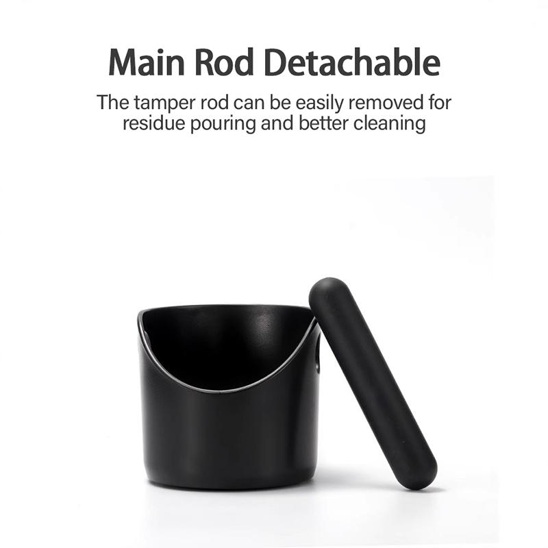 Espresso Grounds Container Coffee Knock Box Anti Slip Dump Bin Barista Cafe Accessories Grind Tools KFQZH01