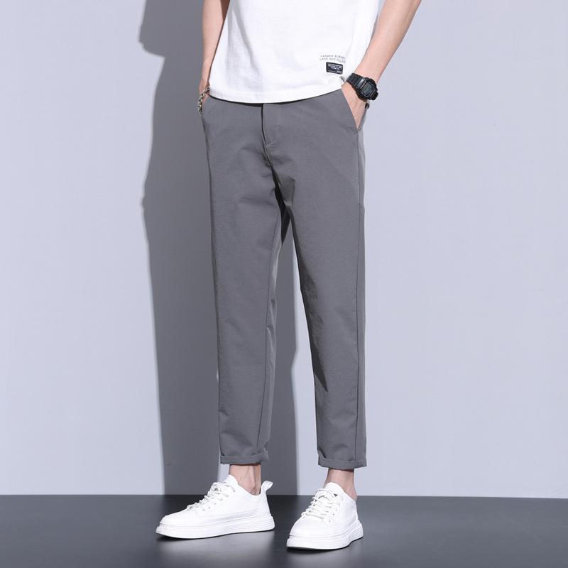 Summer Thin Straight-leg Business Versatile Slim Men's Casual Pants Korean Style Pants Men's Casual Pants