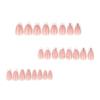 European & American Fashionable French White Rhinestone False Nails - Sparkly Nail Art Tips