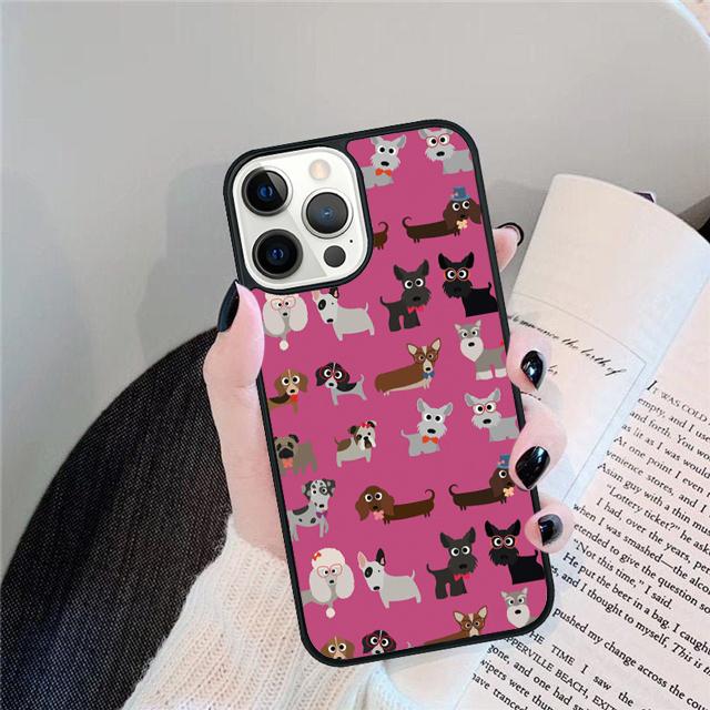 

Dachshund And Flower Coque Shell For iPhone 17 Air 15 16e 14 13 12 Pro Max 11 Pro Max Plus Phone Case Cover iPhone 16pro max