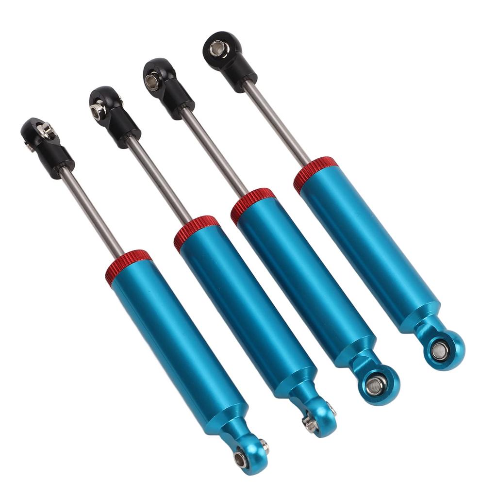 Ongwan 4pcs RC Car Shock Absorber Aluminum Damper for 1/10 Simulation Climbing Car 110mm (Blue)