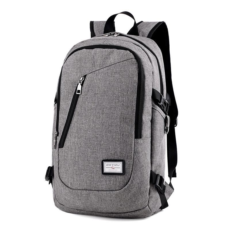 Versatile Unisex Usb Charging Backpack For Laptop Notebook Outdoor Travel And School