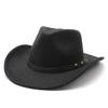 JYL TS DIY Western Cowboy Hat Unisex  Fashion Shape  Felt Hat