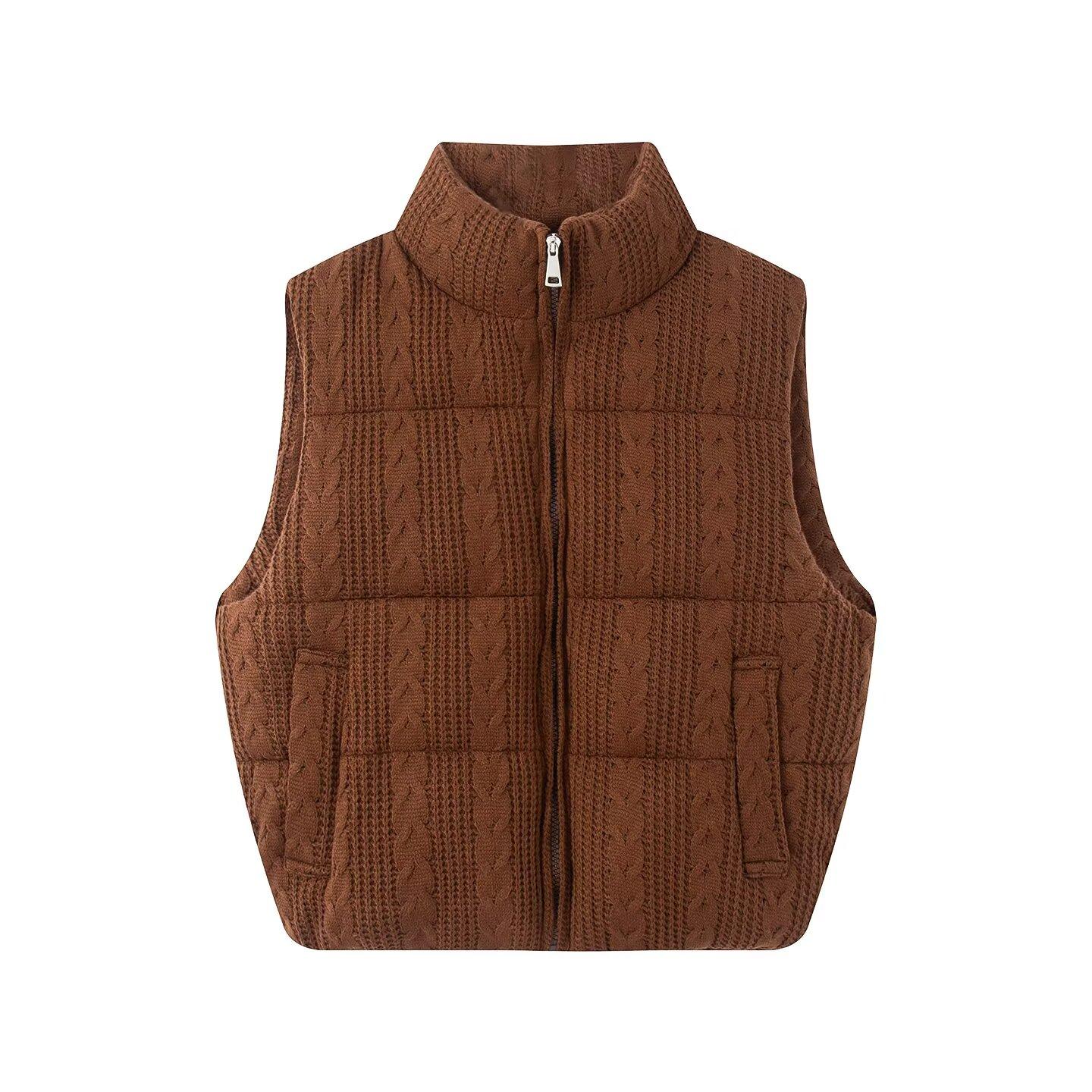 Women`s Vest Jackets Coat Knitted Outwear
