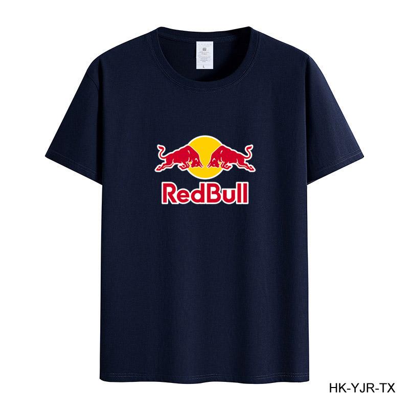 Red Bull Summer Men's T-shirt High Quality Cotton Short-sleeved Print T-shirt Women's T-shirt Fashion Sports Shirt Casual Jogging Top