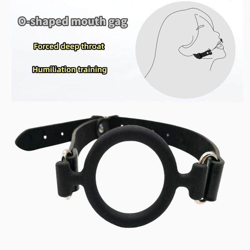 BDSM Restraints Sex Toys For Couples Silicone Oral Sex Ring Open Mouth Gag Flirting Bondage Balls Adult Game Erotic Toys