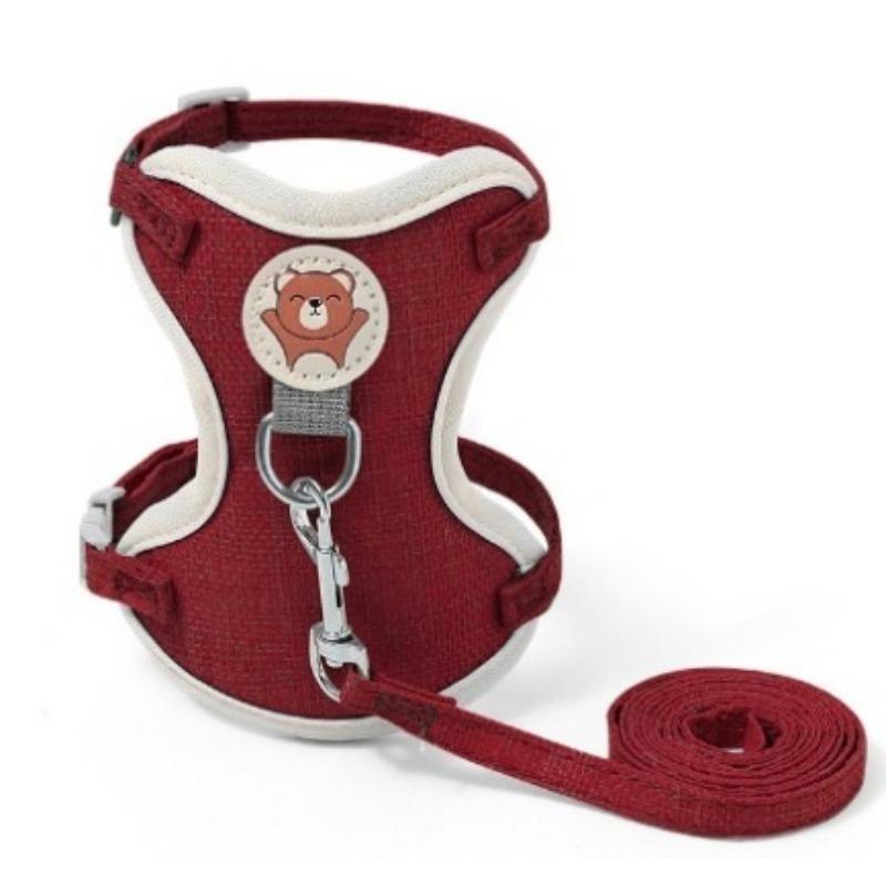 Pet Chest and Back Strap Vest Type Cat Leash, Small and Medium-sized Dog Anti-escape Dog Leash, Telescopic