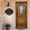 Custom Engraved Family Name Metal Sign Rustic Outdoor Decor Personalized Plaque