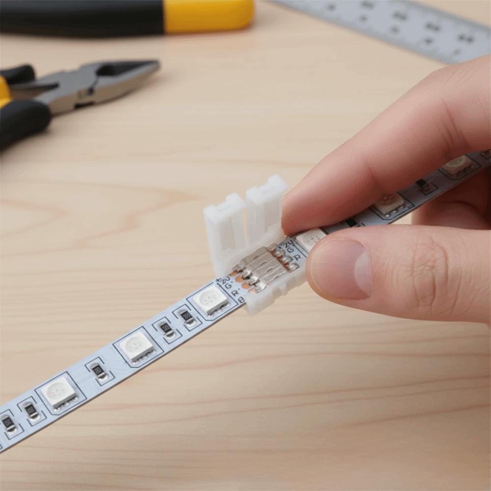 5-24V Voltage LED Strip Extension Connector 10mm Width LED Strip Cable Corner Connections
