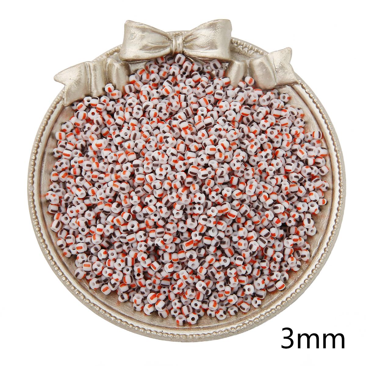 

3 мм 650 шт. 4-проводные арбузные стеклянные бусины-разделители для ювелирных изделий, аксессуары ручной работы «сделай сам» 3mm 650pcs