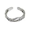 Lan Zhi 925 Sterling Silver Minimalist Double Layer Ring