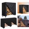 Outdoor Firewood Log Rack Cover 4FT Waterproof Oxford Fabric with Easy Adjustment and Ventilation for Firewood Care
