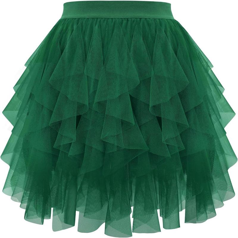 Tulle Skirts Tulle Tutus Soft Tulle Tiered Skirts Spring Summer Short Princess Dresses with Ruffles Fluffy Layered Tulle Tutu Skirt