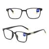 Classic Square Frame Anti Blue Light Reading Glasses for Men Women Rectangular Office Presbyopia Eyewear Anti Fatigue