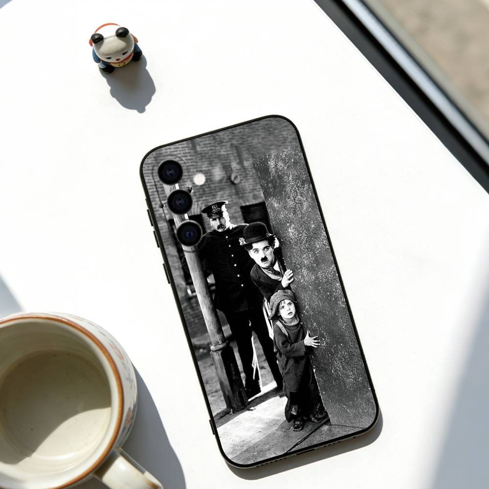 

Charlie Chaplin Phone Case Soft black For Samsung Galaxy A73,A72,A71,A70,A53,A52,A51 Samsung a70