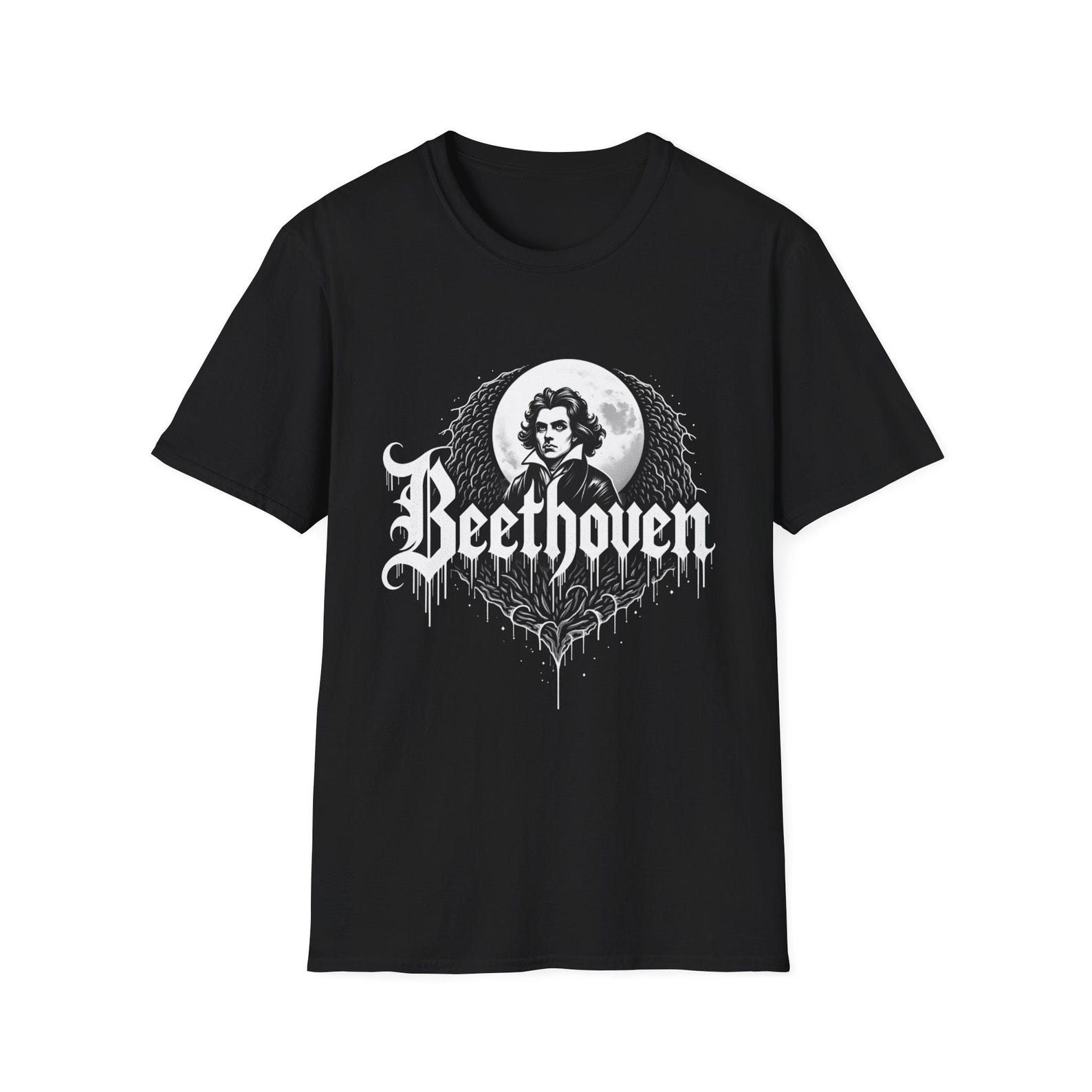 Beethoven Moonlight Sonata Halloween Tee: Spooky Music Lover Shirt M