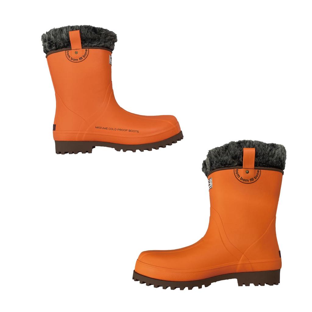 Mazume Winter Boots Mango Size M MZRB-653-07 Orange,