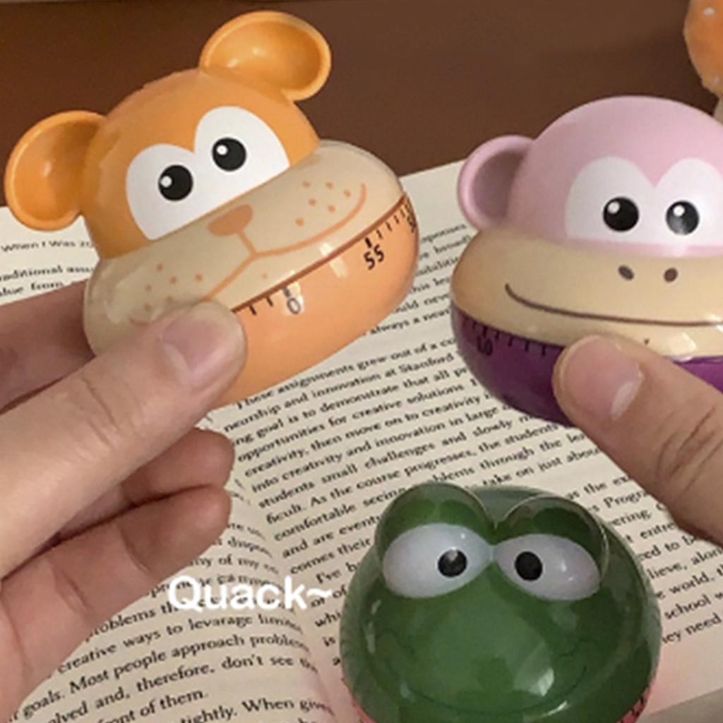 Mechanische Küchentimer Cartoon Tierform Genau 60 Minuten Manueller Timer für Studenten