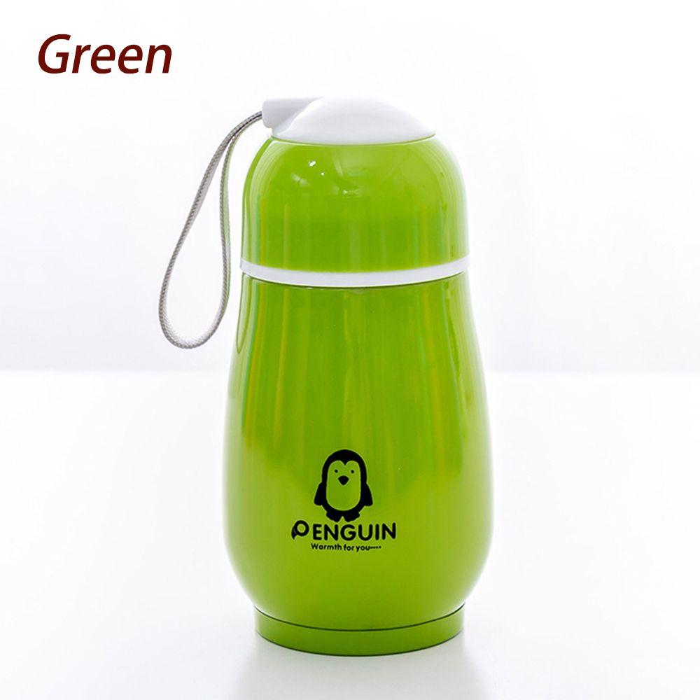 300 ml tragbarer auslaufsicherer Edelstahlbecher mit Verbrühungsschutz Warm- und Kaltflasche Pinguinbecher