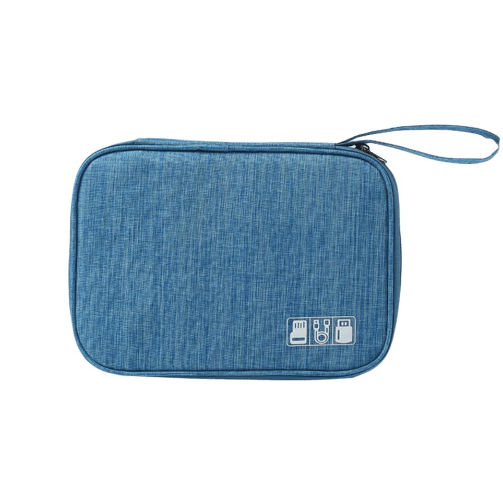 Polyester Cable Organizer Bag Tangle-Free Charger Cable Case Portable USB Organizer  Travel Use