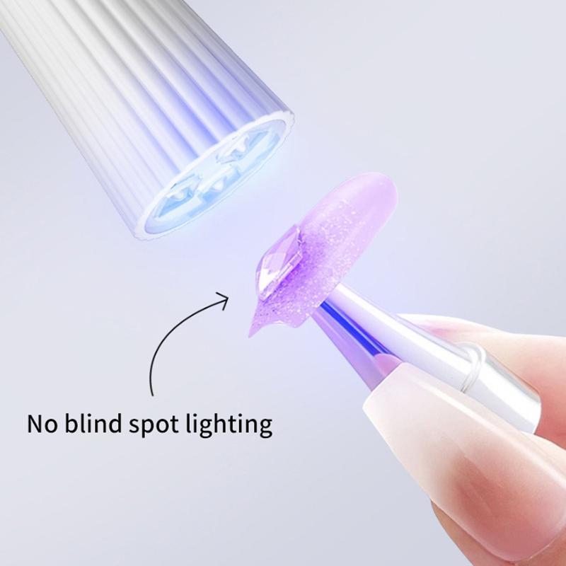 Mini Uv Led Neglelakkmaskin Håndholdt Hurtigtørkende Lakk Gelpoleringsherder Negletørker USB-kabel Neglekunst Lommelyktpenn