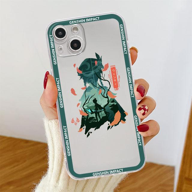 Hra Genshin Impact Průhledný obal pro Apple iPhone 14 11 13 12 Pro 7 8 Plus XR X XS Max 6 6S 13Pro Silikonový kryt na telefon