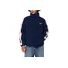 Reebok Color Block Stand Collar Zipper Long Sleeve Down Jacket Unisex outerwear Navy-Blue REJU4FD54N3
