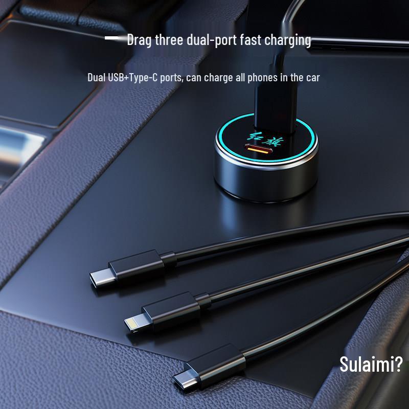 Hongqi Car Charger for HS5/H9/H5/HS7 - Fast Charging Mobile Phone Cigarette Lighter Adapter.