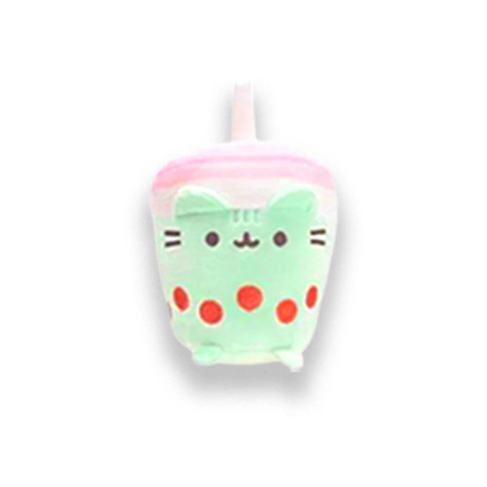 Divertido gato de peluche de , juguete de dibujos animados, gato de Anime suave, animales de peluche, muñecos de peluche, decora