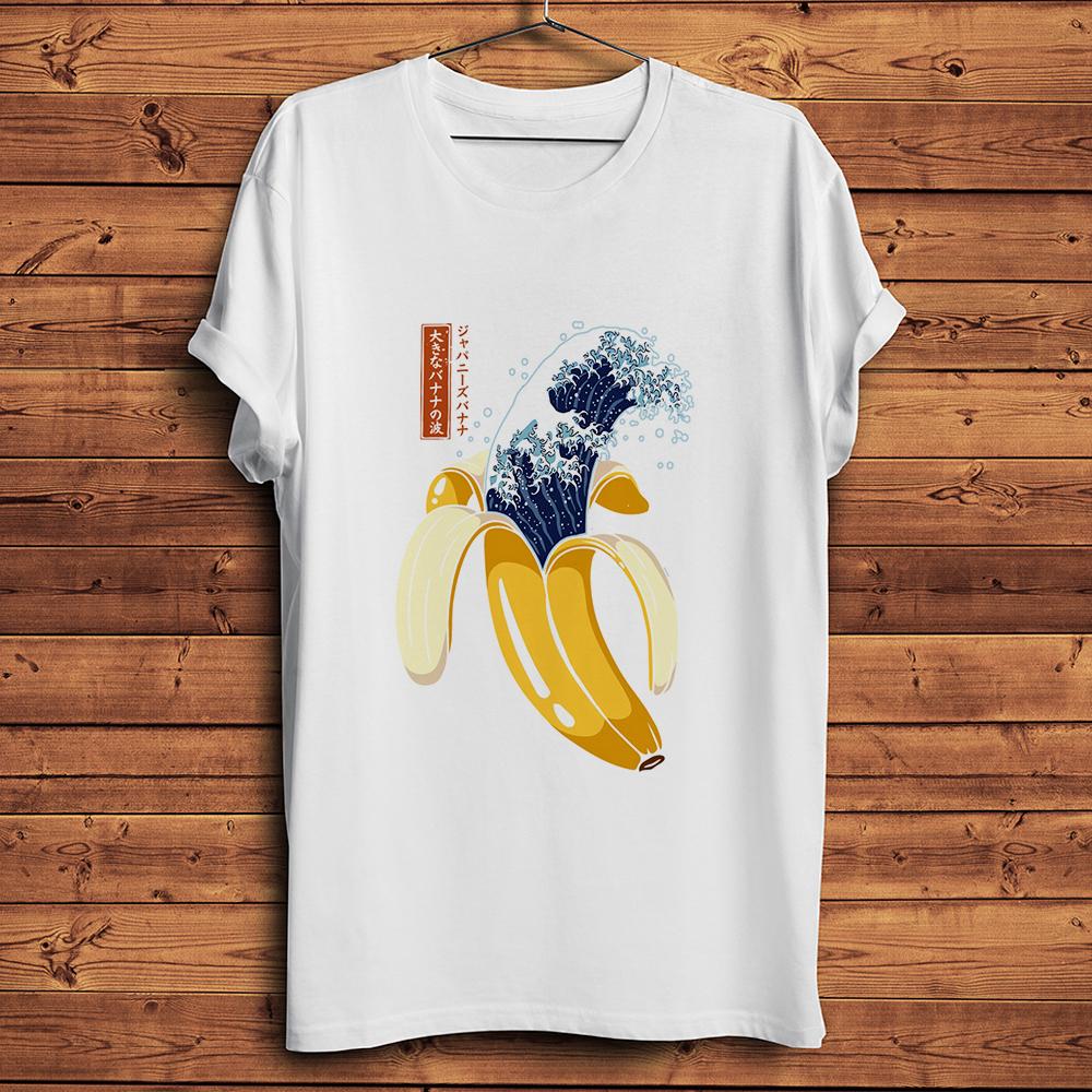 

Funny Ukiyo Great Wave off Kanagawa BananaAmusing Artistic TshirtCasual Short TShirtUnisex TeeBreathable Nocracking Print S