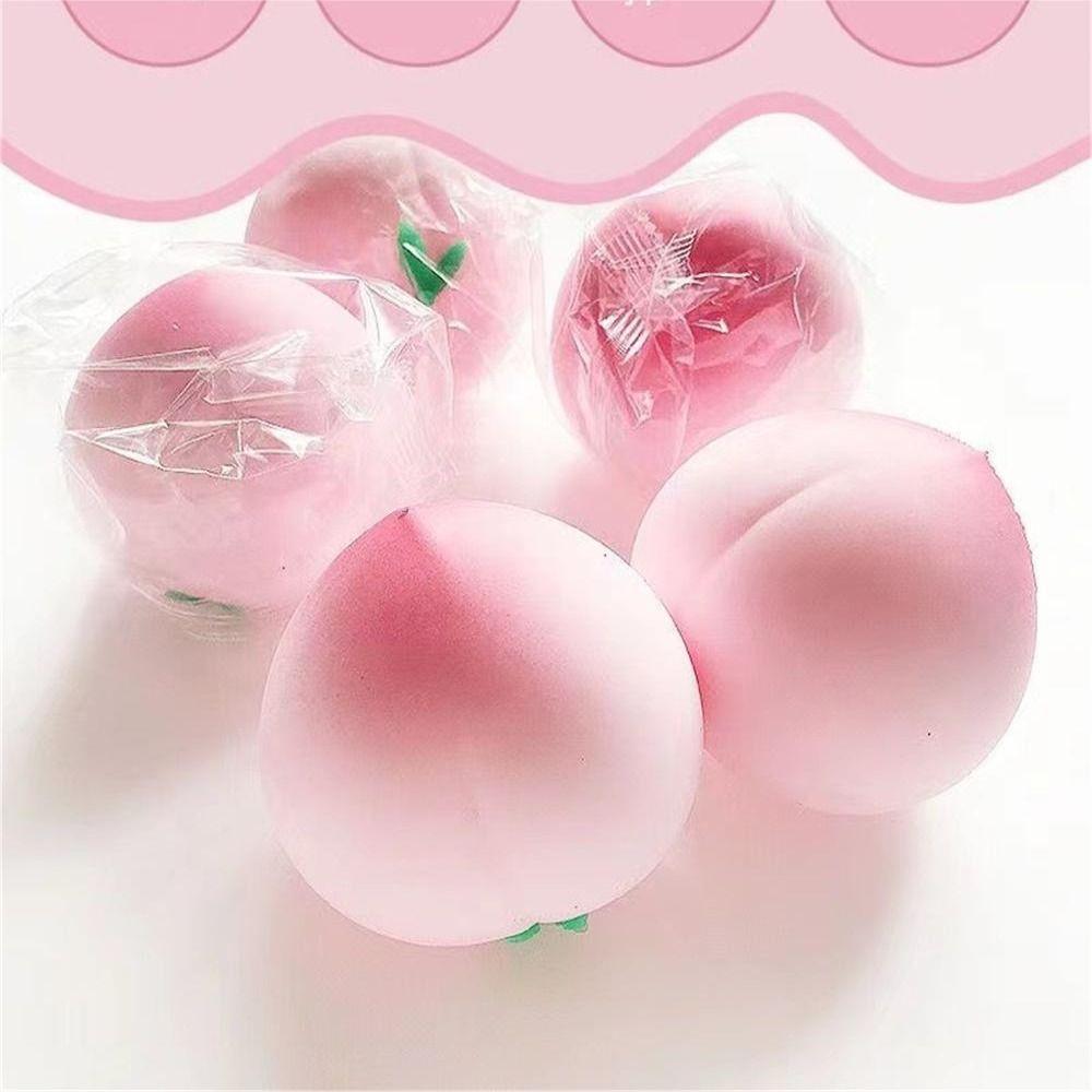 Flexible Material Peach Squeeze Ball Slow Rebound Peaches Pinch Toys   Chlidren Toys