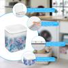Laundry Pods Container 2.8L/4.5L/5.5L Clear Storage Box with Lid Automatic Pop-Up Sealed Laundry Pod Case for Bedroom Kitchen