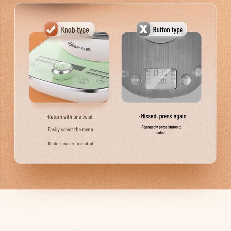BEAR Smart Health Tea Kettle CN Plug (adapter Included)