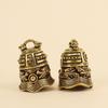 Meditation Brass Handicraft Bell Spiritual Evil Spirit Trap Bell Biker Good Luck Charm  Home Decor