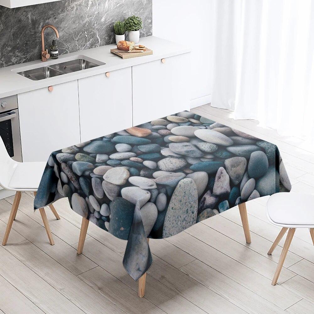 Creative Plant Love Printing Tablecloth Scenic Camping Antifouling Waterproof Table Home Decoration