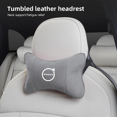 Car Seat Headrest Auto Logo Neck Spine Protect Pillow For T6 V90 EX30 EX90 EM90 C40 S40 S80L XC-Classic C70 CX70 Rdesign