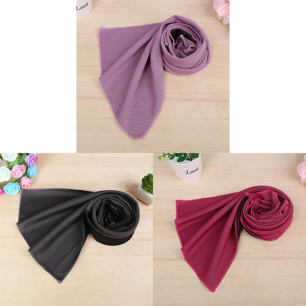 Outdoor Cooling Towel Polyester Fast Dry Ice Cold Sports Towel For Yoga Fitness
