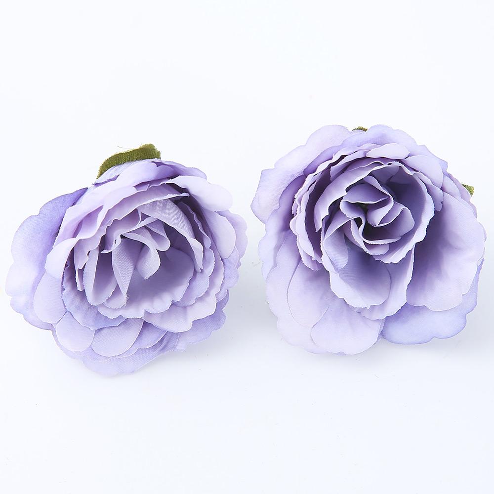 10/20Pcs Artificial Flower Heads Home Room Decoration Bridal DIY Flower Wreath Craft Handmade Gift Box Wedding Decor Accessories