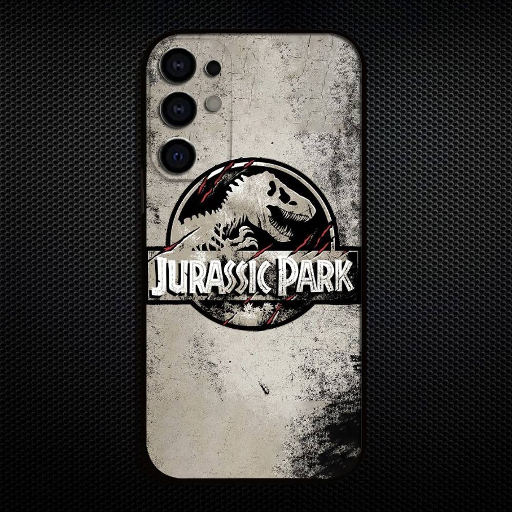J-Jurassic Park Dinosaur World  Phone Case For Samsung S25,S24,S23,S22,S21,S20,Plus,Fe,Lite,Others Black Cover