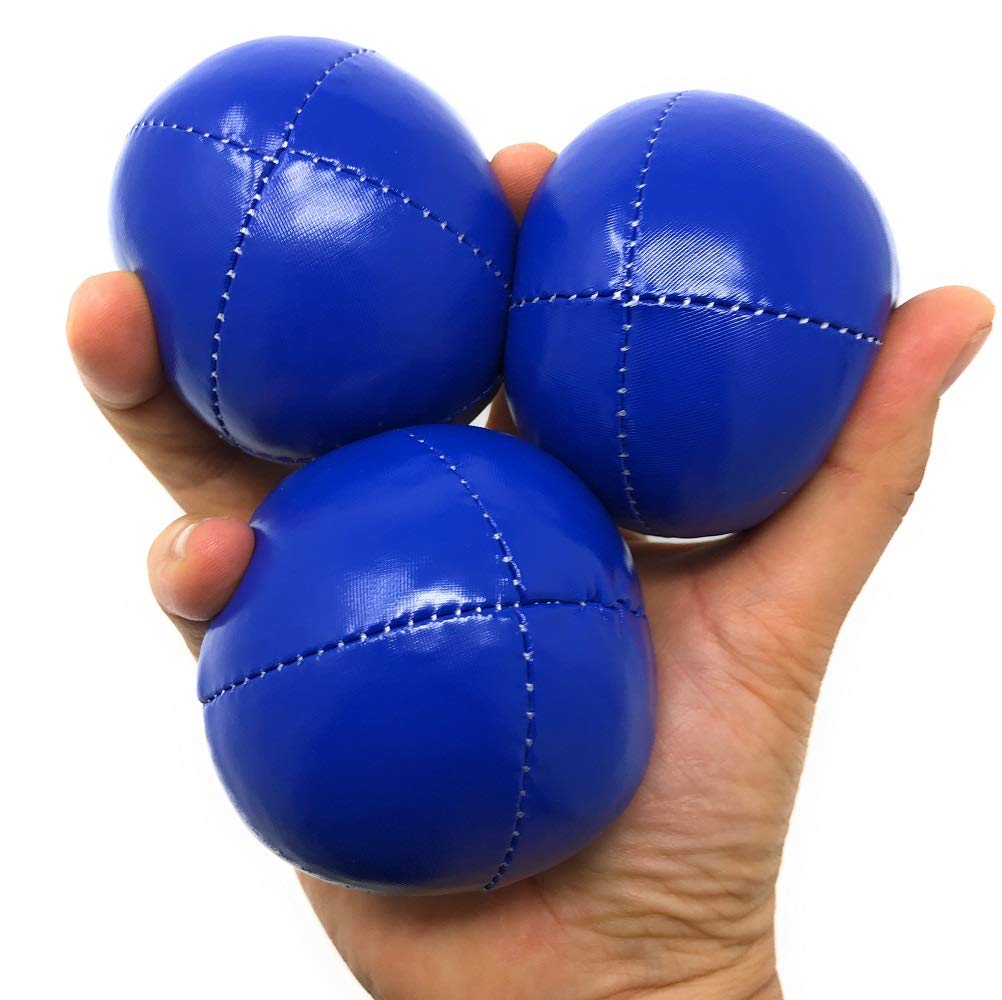 Infinity Pro Joe Bean Bag Juggling Juggle 4 Fun Pack of Balls, 60mm, 85g, (Blue, 3)