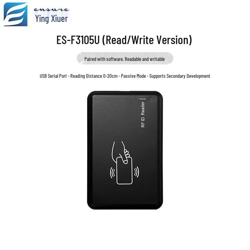 

Yingxiuer ES-F3105U UHF RFID USB Настольный считыватель/записывающее устройство CN вилка (адаптер в комплекте)