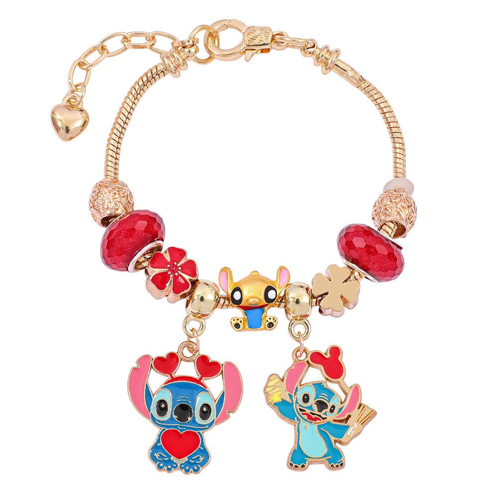 Stitch Cartoon Hand Chain With Zinc Alloy Material For Kids And Teens Gifts