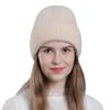 Korean Style Rabbit Fur Knit Hat for Women - Fashionable Autumn/Winter Headband with Earmuffs