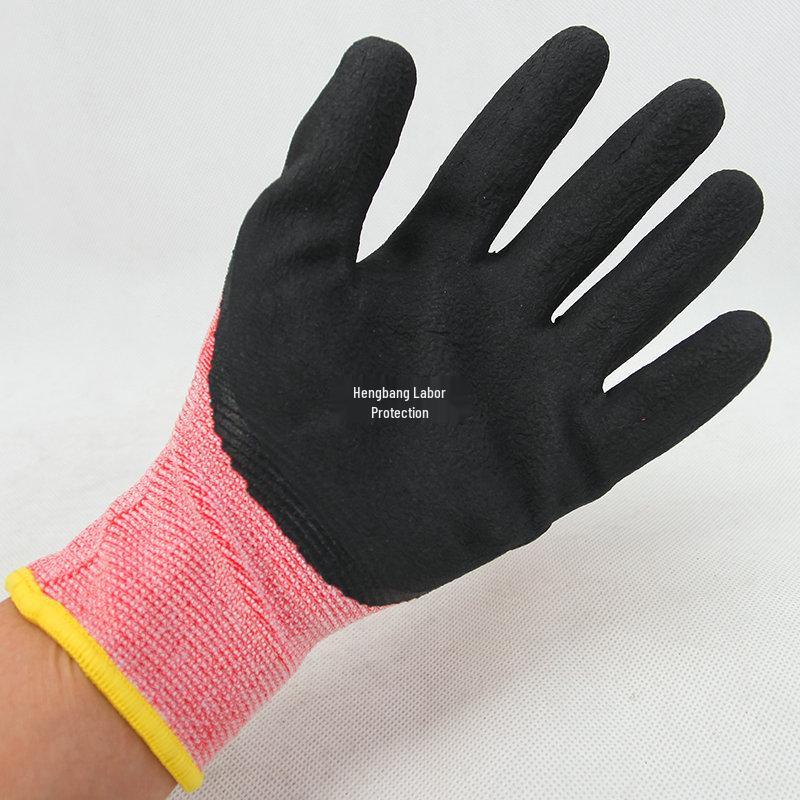 Qiancheng A398 Women's Breathable Latex Work Gloves - Elastic, Wear-Resistant, Non-Slip, Thin Protection