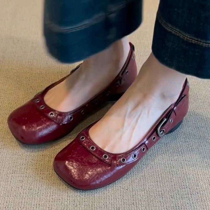 Mode Französisch Retro Damen Mary Jane Schuhe 2025frühling Neue Damen Lederschuhe Mode Vielseitig Damen Flacher Freizeitschuh Zapatos De Mujer