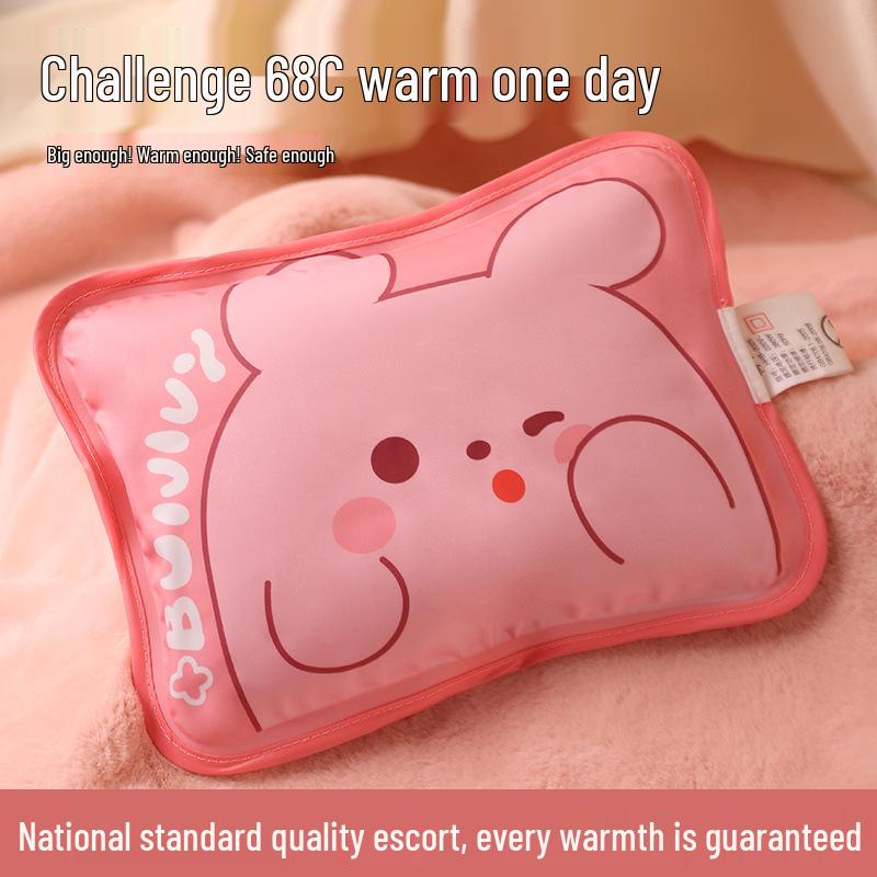 Cute Cartoon Explosion-Proof Hand Warmer Hot Water Bag - Safe and Cozy Winter Gift