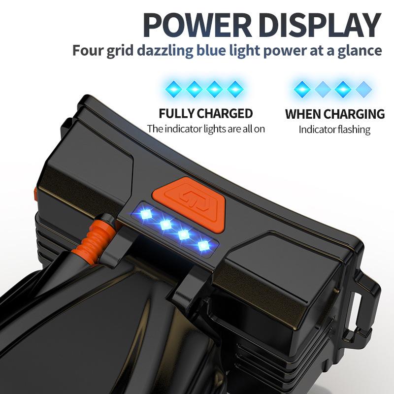 Super Bright LED Headlamp Rechargeable Headlight 5000 Lumens for Hunting